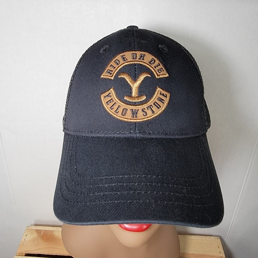 Yellowstone Black Snapback Trucker Hat "Ride Or Die"
